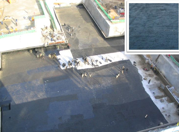 PVC/TPO/ZPV防水卷材施工節點—地下室頂板與外墻交角